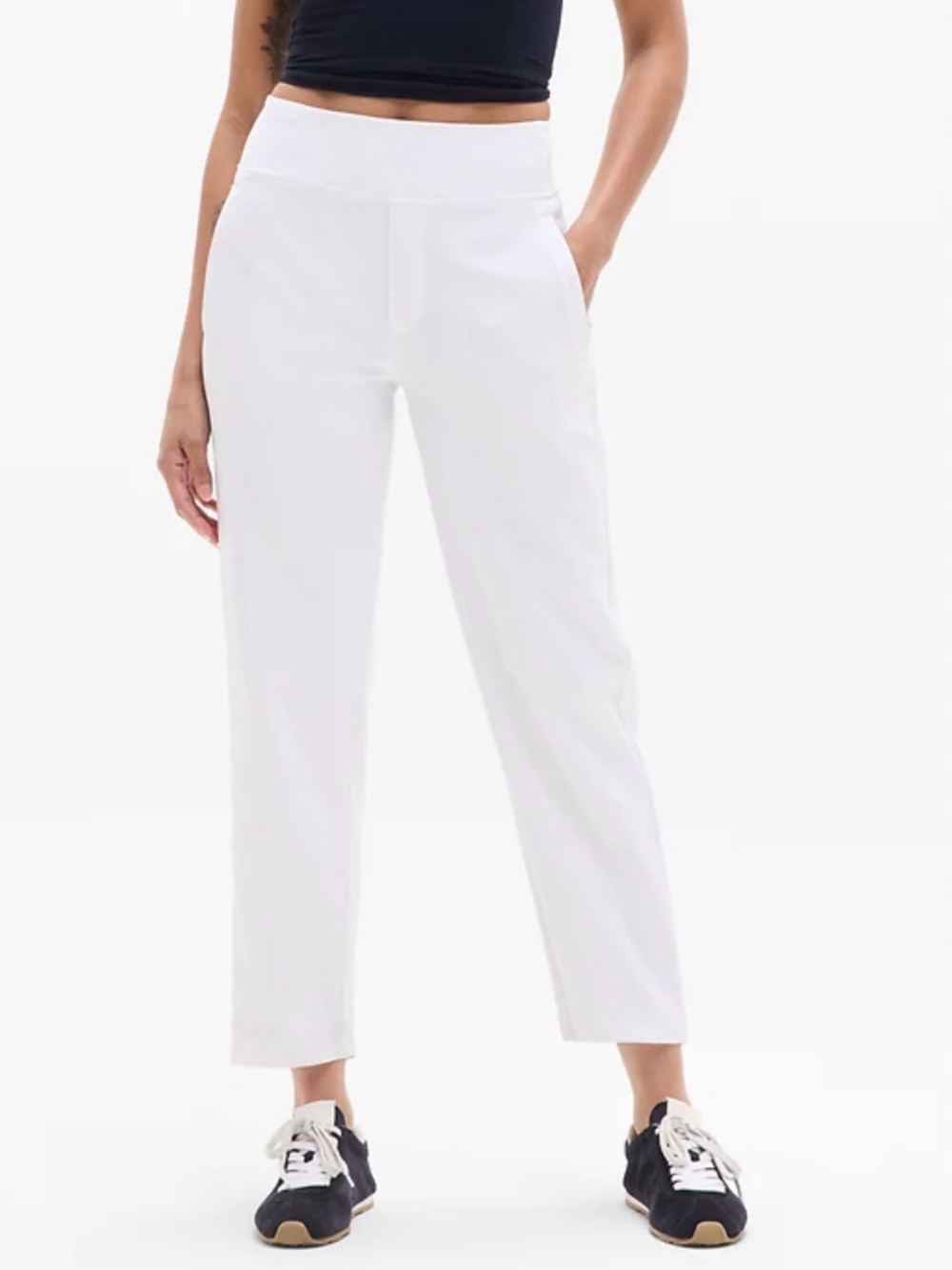 NWT Athleta Endless High Rise Pant White Size 8